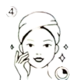 Pat essence into skin